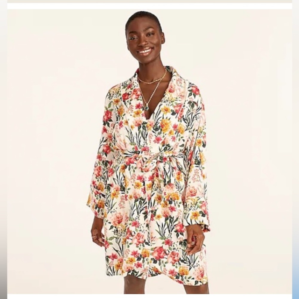 J.Crew Eco-Lux Robe in Winter Garden Floral